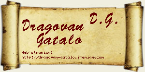 Dragovan Gatalo vizit kartica